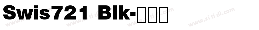 Swis721 Blk字体转换